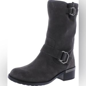 Vince Camuto Grey Suede Mid-Calf Boots - image 1